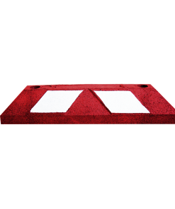 Tope De Estacionamiento Home Top It Rojo Con Reflejante Blanco