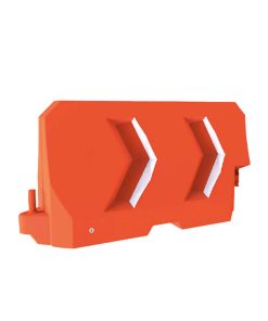 Alternative view of Barrera Diamante Soplada Naranja Con Cuatro Reflejantes Grado Ingeniería Prismático