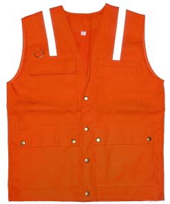 Chaleco Geologo Talla 52/XL Naranjo con Huincha